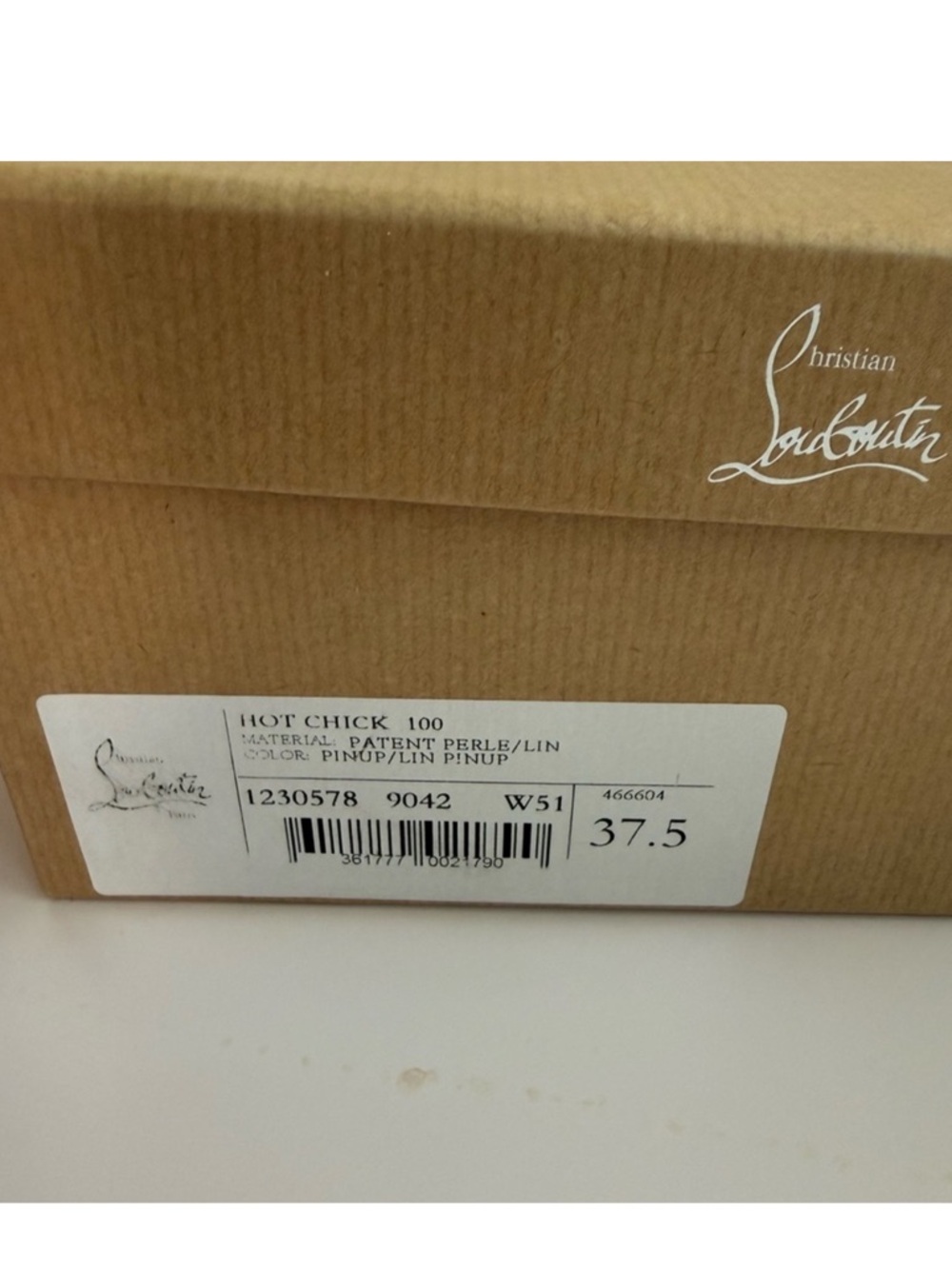 Brand New Christian Louboutin Hot Chick 100 Pink Patent Heels 7 37.5 “pin up” - Picture 5 of 7